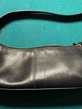 Coach Black Leather Hampton Demi